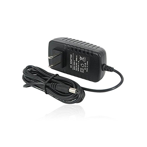 TMEZON 12 Volt 2A Power Adapter Supply AC to DC 2.1mm X 5.5mm Plug 12v 2 Amp Power Supply Wall Plug Extra Long 8 Foot Cord