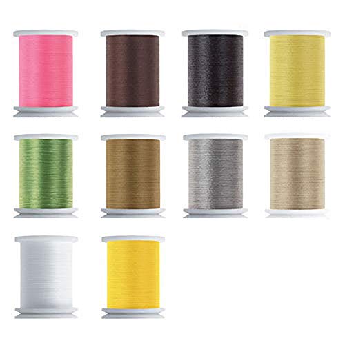 Riverruns Super Realistic Standard Thread 3/0,6/0,8/0,Twisted Thread, Body Thread Fly Tying Material Proudly from Europe Tie Flies Body (10 Color/Set Body Thread)