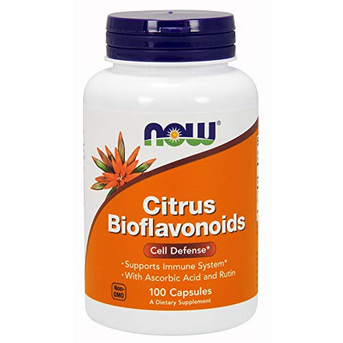 NOW Supplements, Citrus Bioflavonoids 700mg, Supports Immune System*, Cell Defense*, 100 Capsules, 2 pack