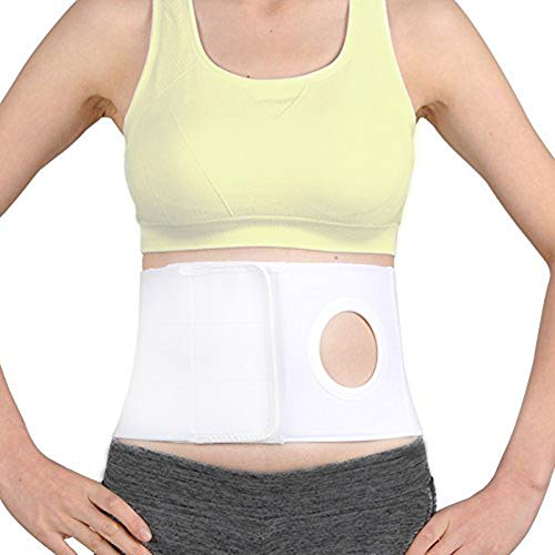 Men Or Women Medical Ostomy Belt Ostomy Hernia Support Belt Abdominal Stoma Binder Brace Abdomen Band Stoma Support (Hole 3.14') for Colostomy Patients to Prevent Parastomal Hernia Stoma Opening (XL)