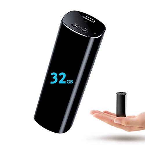 Mini Voice Activated Recorder, 32GB Super Long 800 Hours Recording Capacity, 365 Standby Battery, Audio Sound Recording Continuous Listening Device with Strong Magnetic