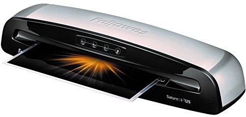 Fellowes 5736606 Laminator Saturn3i 125, 12.5 inch, Rapid 1 Minute Warm-up Laminating Machine, with Laminating Pouches Kit