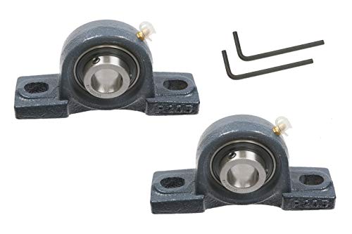 (2 Pc) 7/8' Pillow Block Bearing with Housing UCP205-14 Solid Base P205