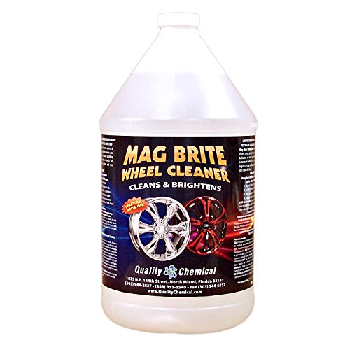 Quality Chemical Mag Brite - Acid Wheel and Rim Cleaner formulated to Safely Remove Brake dust and Heavy Road Film.-1 Gallon (128 oz.)