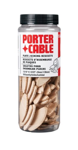 PORTER-CABLE 5562 No. 20 Plate Joiner Biscuits - 100 Per Tube