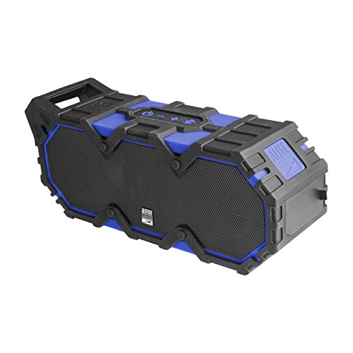 Altec Lansing IMW888-SBLUE Super Lifejacket Rugged Waterproof Bluetooth Speaker, Water Resistant, Multiple Pairing Of Speakers, Built-In Lithium Battery, Aluminum Exterior, Blue