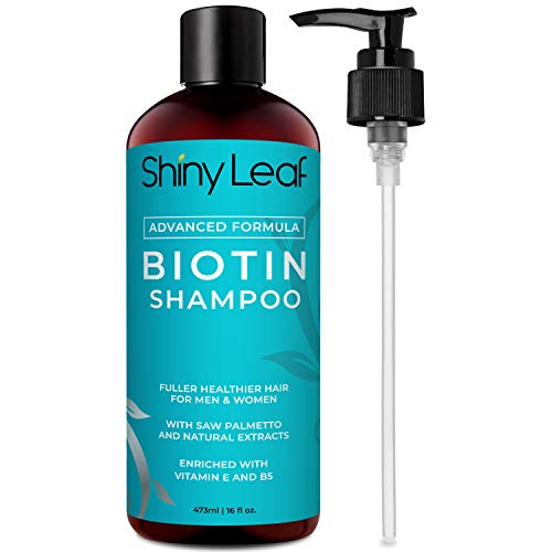 Biotin Shampoo For Hair Growth With DHT Blockers, Sulfate-Free, Paraben-Free, Thickening Shampoo, For Thicker and Fuller Hair, Hair Loss Shampoo, For Men and Women