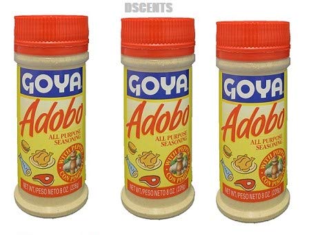 Goya Adobo All Purpose Seasoning, 8 Ounces (Pack of 3)