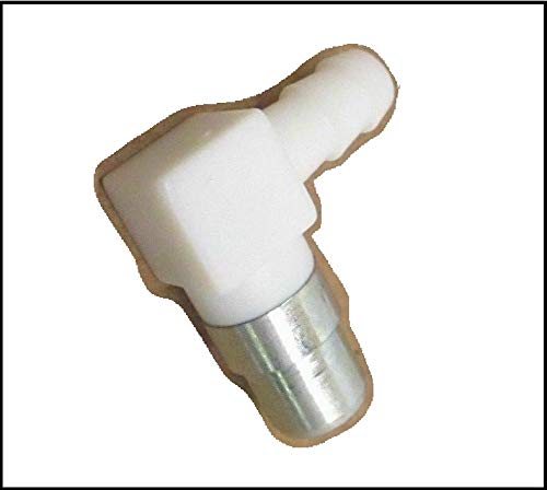 (New Part) Genuine Compatible with Tecumseh 631807 Fuel Inlet Fitting 90 Degree OEM (Check All Models in Description + Free Useful Ebook)