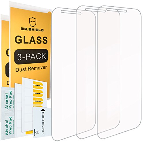 [3-PACK]-Mr.Shield For LG'Stylo 3 Plus' [Tempered Glass] Screen Protector with Lifetime Replacement