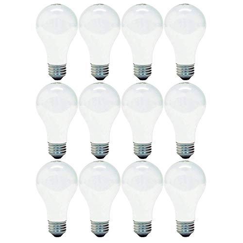 GE WEF Soft White, 12-Pack 66249 72-Watt, 1270-Lumen A19 Light Bulb with Medium Base, 12 Pack