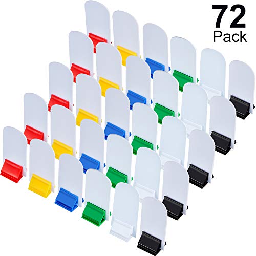 Blulu 36 Pieces Game Card Stands Multi-Color with 36 Pieces Blank Board Game Board Markers for Party Favor