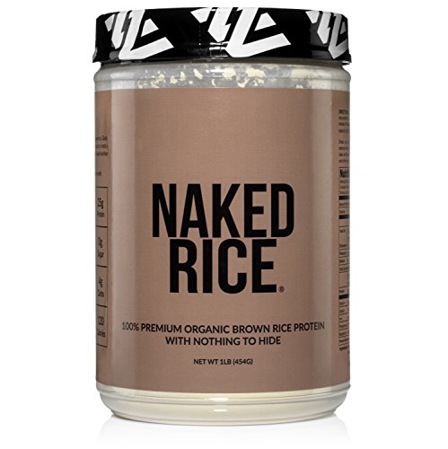 Naked Rice 1LB - Organic Brown Rice Protein Powder - Vegan Protein Powder - 5lb Bulk, GMO Free, Gluten Free & Soy Free. Plant-Based Protein, No Artificial Ingredients - 15 Servings…