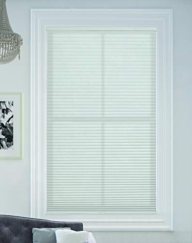 BlindsAvenue Cellular Honeycomb Cordless Shade, 9/16' Single Cell, Light Filtering, White, Size: 18' W x 72' H