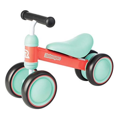 Retrospec Cricket Baby Walker Balance bike with 4 Wheels for ages 12-24 months (3659)