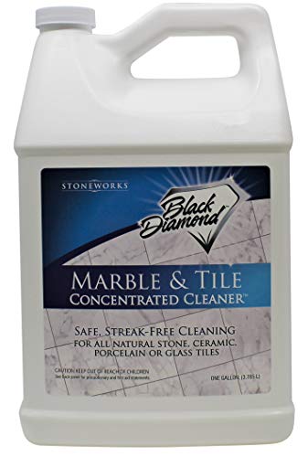 MARBLE & TILE FLOOR CLEANER. Great for Ceramic, Porcelain, Granite, Natural Stone, Vinyl and Brick. No-rinse Concentrate. (1-Gallon)