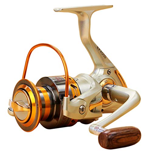 Iusun Fishing Reels EF500-EF9000 12BB Metal Spool Folding Arm Left Right 5.2:1 Spinning Reel Saltwater Freshwater Wheel Gear Light Weight Ultra Smooth Powerful High Speed Low Profile Baitcasting