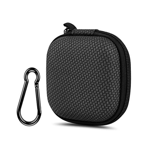 Earphone Case, Music tracker Portable Travel EVA Headphone Storage Bag Earbud&Cell Phone Accessories Organizer Carrying Case Pouch with Carabiner