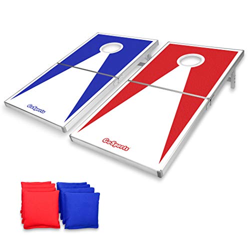 GoSports Regulation Size Cornhole Set with Aluminum Frame