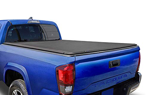 Tyger Auto T1 Soft Roll Up Truck Bed Tonneau Cover for 2016-2020 Toyota Tacoma Fleetside 5' Bed TG-BC1T9044, Black