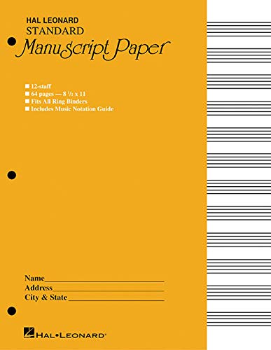 Standard Manuscript Paper ( Yellow Cover)