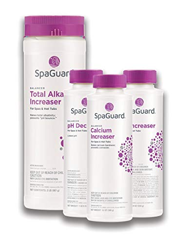 SpaGuard Balancer Bundle (pH Decreaser, pH Increaser, Alkalinity Increaser, Calcium Increaser) (1)
