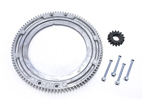 Everest Flywheel Ring Gear Compatible with Briggs & Stratton and Stratton 399676 392134 696537 150-435 with Starter Gear