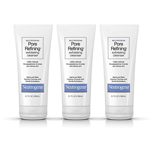 Neutrogena Pore Refining Exfoliating Facial Cleanser, 6.7 fl. oz, Pack of 3