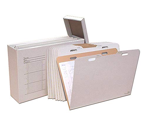 AOS Home Office Vertical Flat File Organizer - Stores Flat Items up to 24'x36'