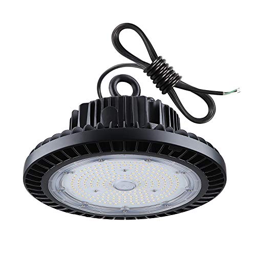 TREONYIA UFO LED High Bay Light 5000K ETL&DLC Listed (600W HID/HPS Equivalent), Super Bright LED Shop Garage Warehouse Lighting Lamp Fixture, IP65 Waterproof (with UL Approved 5’ Cable) (150)