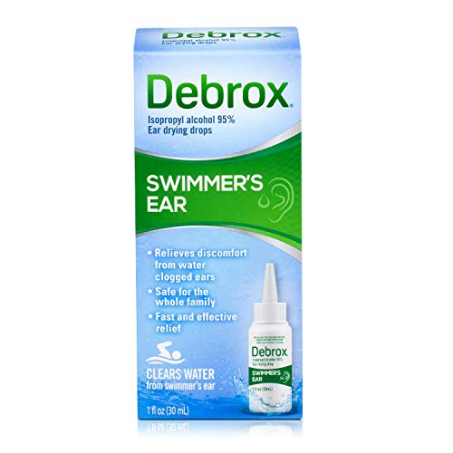 Debrox Swimmer’s Ear Drying Drops, 1 oz, Clears Water from Swimmer’s Ear