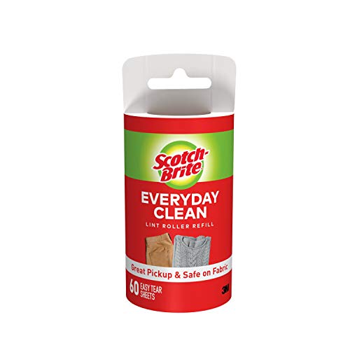 Scotch-Brite Lint Roller Refill, Works Great On Pet Hair, 6 Refills, 60 Sheets Per Refill, 360 Sheets Total