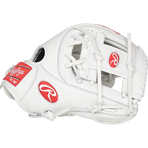 Rawlings RLA715-2W-3/0 Liberty Advanced Softball Gloves (Right Hand), White, Size 11.75