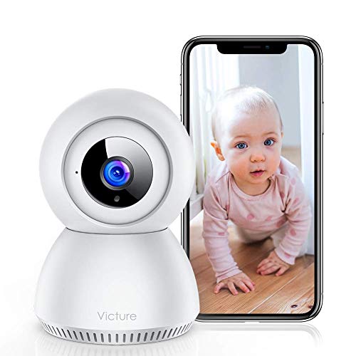 Victure 1080P FHD Baby Monitor with Smart Motion Tracking Sound Detection 2.4G WiFi Home Security Camera Indoor IP Surveillance Pet Camera with Night Vision, 2-Way Audio