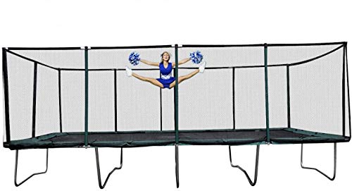 Galactic Xtreme Gymnastic Commercial Grade Trampoline 13 x 23 FT Rectangle, 750lbs User Weight, 172 Springs (13 X 23 Ft, 13X23 Rectangle)