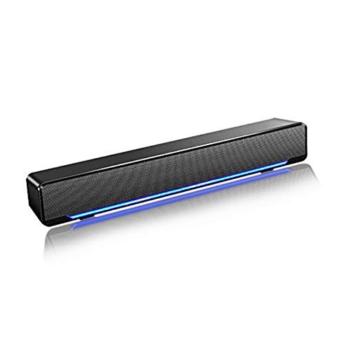 Soundbar, Maboo USB Powered Sound Bar Speakers for Computer Desktop Laptop PC, Black (USB)