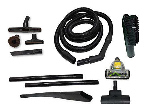 ZVac Compatible Attachment PET Kit Replacement for Shark Rocket DuoClean, Professional, Ultra-Light, Zero-M, Deluxe Pro, Deluxe, ION. Extension Hose + Accessories Kit - Floor Brush, 24' Crevice Tool
