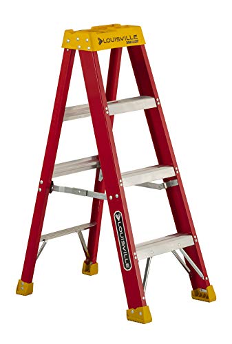 Louisville Ladder 4-Feet Fiberglass Stepladder, 300-Pound Capacity, L-3016-04