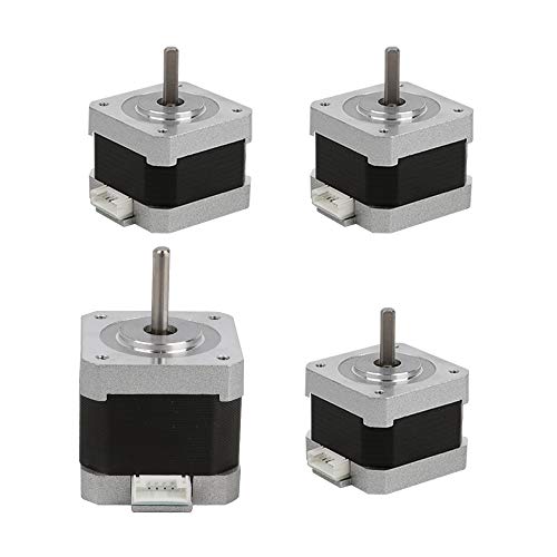 Creality 3D Printer Original Stepper Motor 42-40/1pcs and 42-34/3pcs 2 Phase 0.8A 1.8 Degree 0.4N.M for 3D Printer DIY CNC Accessory Replacement, 4pcs/Pack