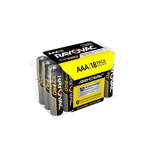 Rayovac AAA Batteries, Ultra Pro Alkaline AAA Cell Batteries (18 Battery Count)