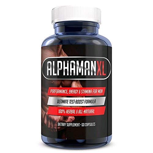 AlphaMAN XL Male Pills | - Enlargement Booster Increases Energy, Mood & Endurance with Muira Puama | Best Performance Supplement for Men - 1 Month Supply, 60 Capsules