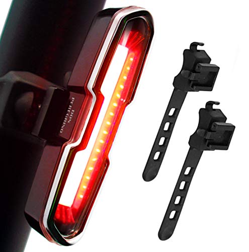 DON PEREGRINO B1-110 Lumens High Brightness Bike Rear Light Red, Powerful LED Bicycle Tail Light Rechargeable with 7 Steady/Flash Modes