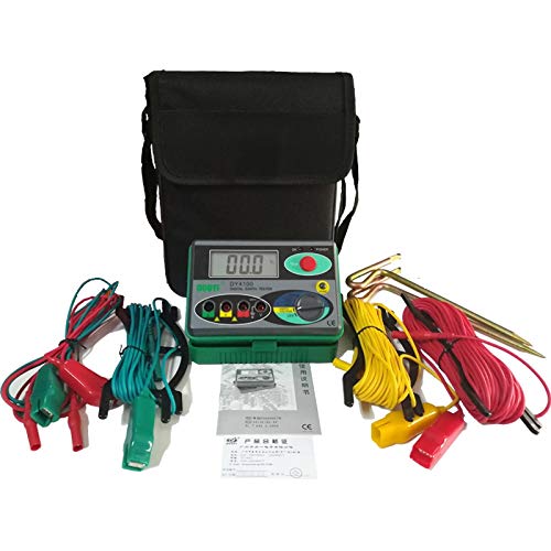 DUOYI Ground Digital Insulation Resistance Meters, 0-2000 Ohm DCV ACV Meter Megohmmeter Megohm