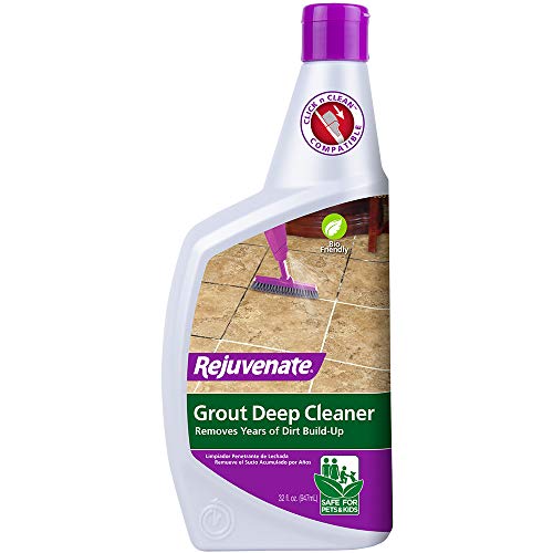 Rejuvenate Grout Deep Cleaner Safe Non-Toxic Cleaning Formula Instantly Removes Years of Dirt Build-Up to Restore Grout to The Original Color (32oz)