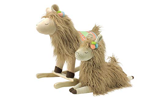 Soft Landing , Darling Duos, 2-Piece Plush & Joyride Character Rocker Bundle, Llama