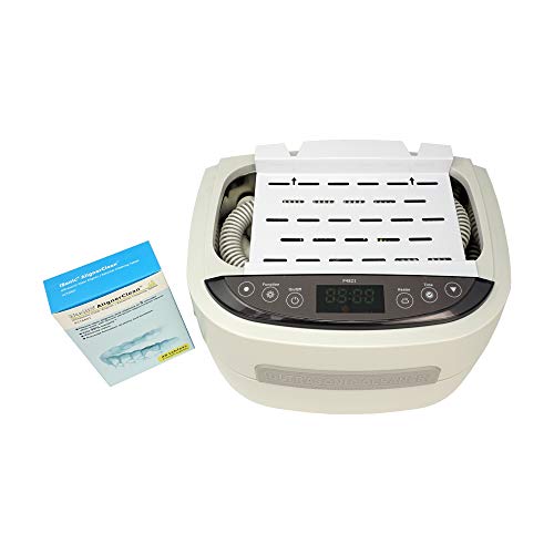 iSonic Ultrasonic C-Pap Deep Cleaner P4821-CPAP, 2.6Qt/2.5L, 110V for North America, with SS. Weight Bracket, Cleaning Tablet, Beige