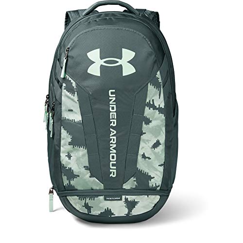 Under Armour Adult Hustle 5.0 Backpack , Lichen Blue (425)/Seaglass Blue , One Size Fits All