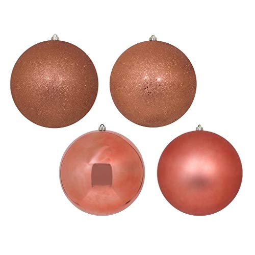 Vickerman 625767-3' Coral 4 Assorted Finish Ball Christmas Tree Ornaments (32 pack) (N596871A)