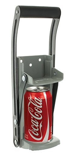 Ram-Pro 12 oz Aluminum Can Crusher & Bottle Opener | Heavy Duty Metal Wall Mounted Soda Beer Smasher – Eco-Friendly Recycling Tool