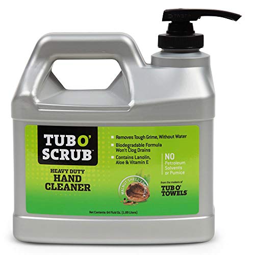 Tub O Scrub Heavy Duty Hand Cleaner, Removes Tough Grime, Grease & Dirt, Pumice-Free, 64 oz. Pump Jug